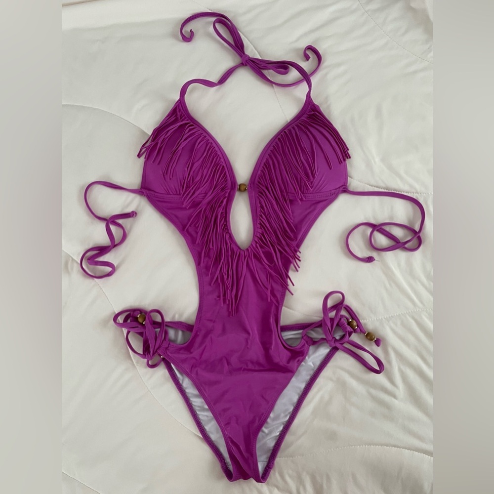 Voda Swim - Envy Push Up Fringe Monokini